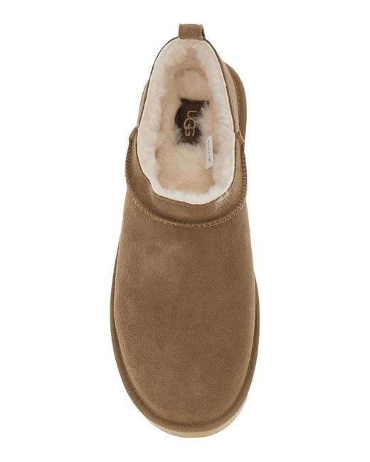 Ugg Brown Mules M Classic Micro Suede for men