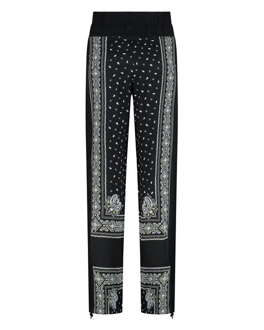 Pinko Black Spirito Wide-Leg Trousers Viscose