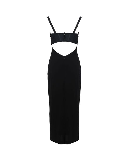 Dolce & Gabbana Black Fitted Pencil Dress