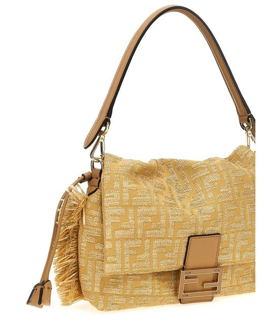 Fendi Metallic 'Mamma Baguette Medium' Shoulder Bag