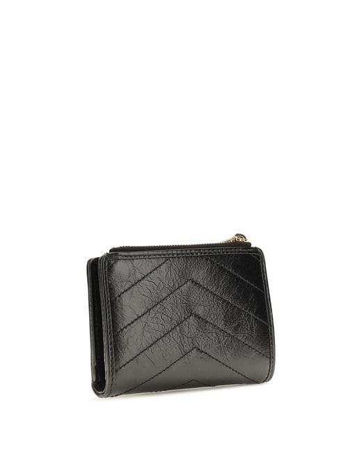 Saint Laurent Black Niki Vintage Leather Bifold Wallet