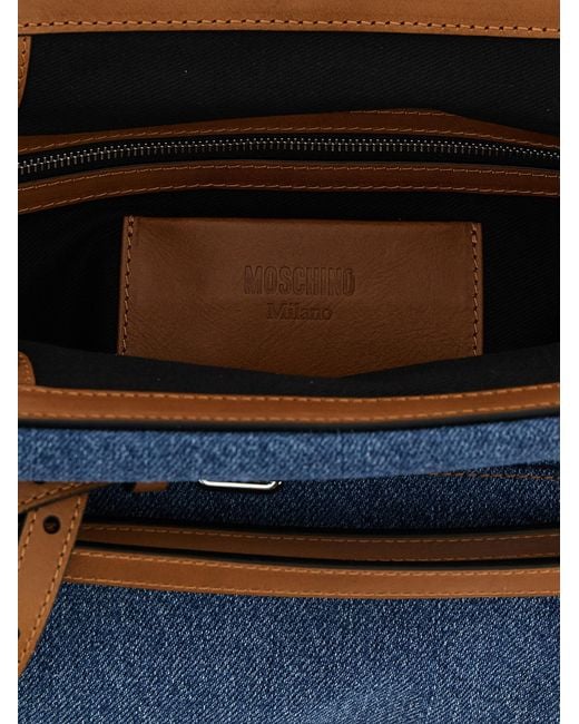 Moschino Blue 'Tie Me' Big Clutch