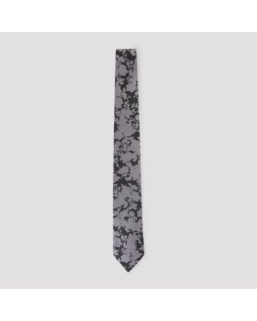 Dries Van Noten Gray Silk Tie for men