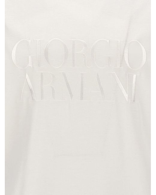 Giorgio Armani White T-Shirts And Polos for men