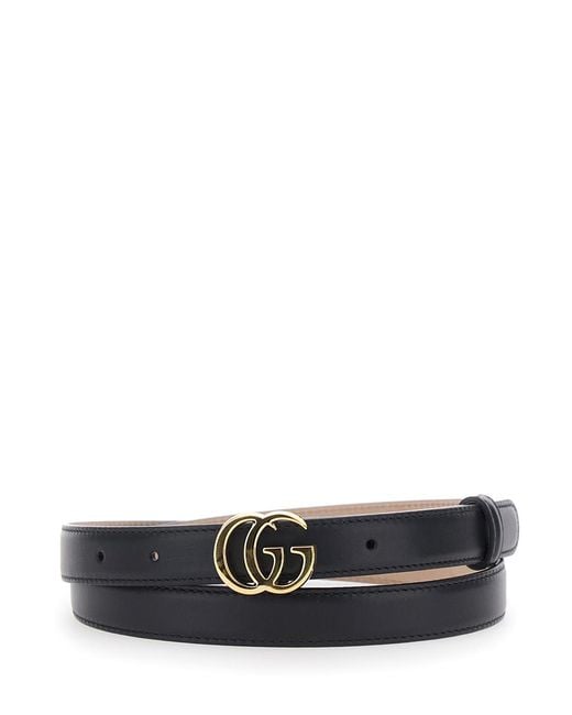 Gucci White Leather Belt