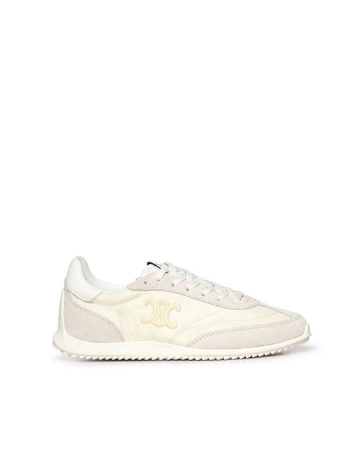 Céline White Sneakers Textile