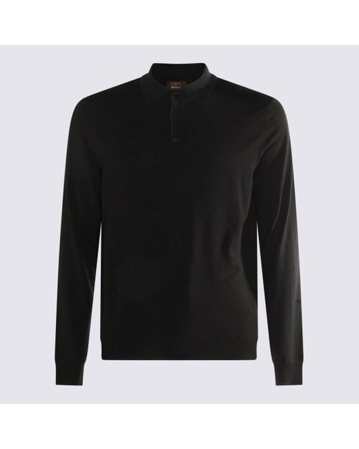 Zanone Black Wool Knitwear for men