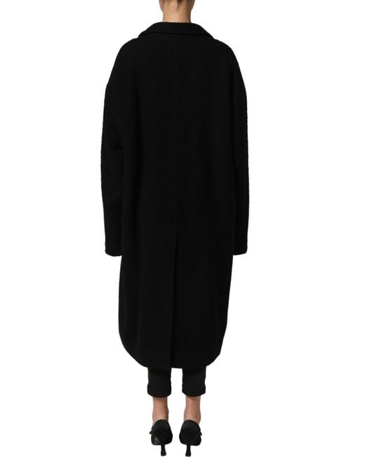 Dolce & Gabbana Black Double Breasted Trench Coat Jacket Clothing