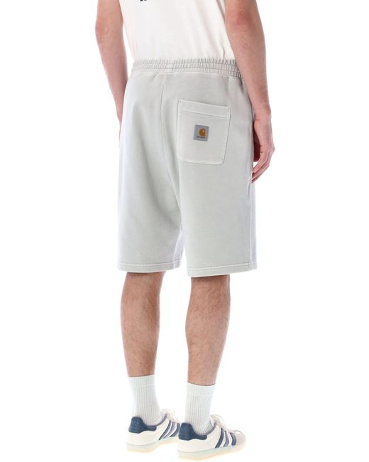 Carhartt Gray Nelson Sweat Shorts for men