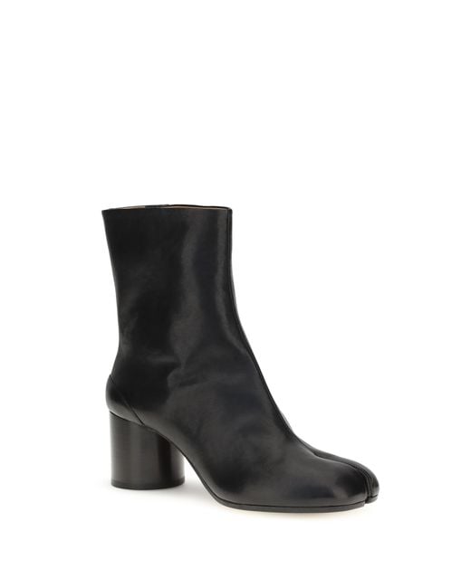 Maison Margiela Black Tabi Ankle Boots Lamb Ovis Aries