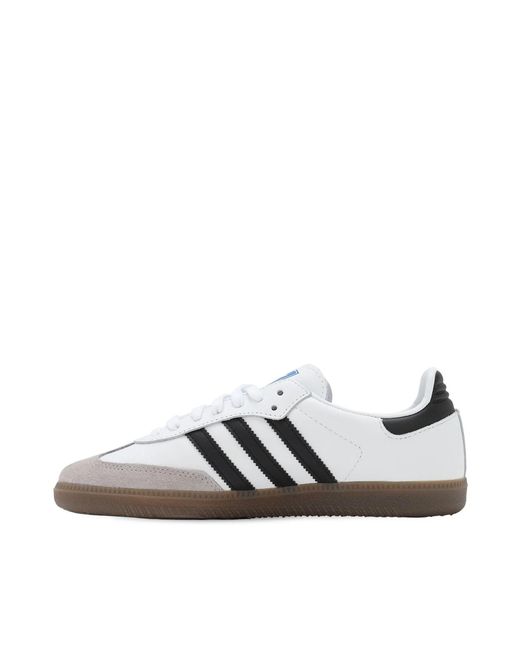 Adidas White Sneakers Samba Og Leather--Granite Trainers