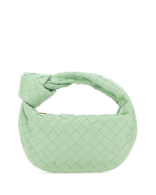 Bottega Veneta Green Nappa Leather Mini Jodie Handbag
