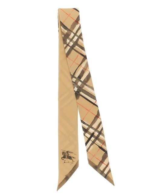 Burberry Metallic Satin Foulard Accessory