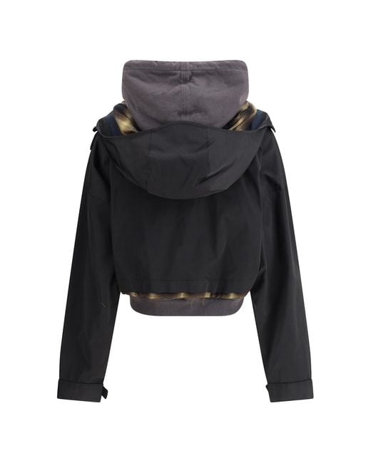 Maison Mihara Yasuhiro Black Patchwork Design Jacket