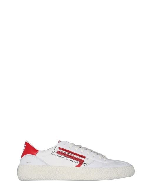PURAAI Red Vegan Sneakers Recycled Rubber Sole Trainers