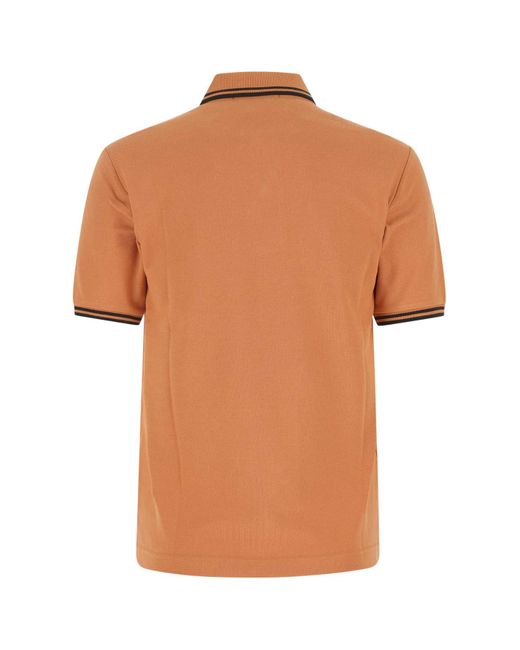 Fred Perry Orange Copper Piquet Polo Shirt