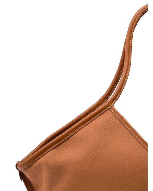 Hereu 'calella' Brown Tote Bag With Leather Trim In Suede Woman