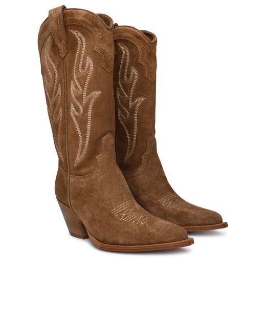 Sonora Boots Brown Santa Fe Suede Boots