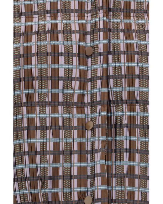 GONGDID DESIGN Brown Short Padded High-Neck Jacket
