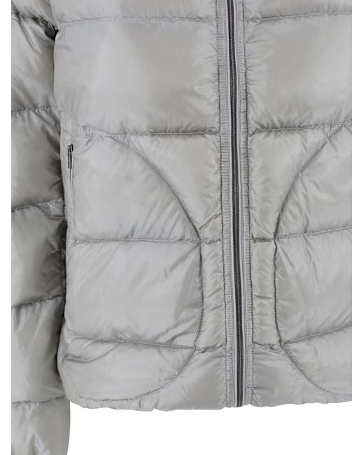 Herno Gray Puffer Jacket With Hood