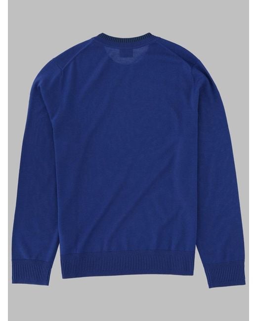 Paul Smith Blue Merino Wool Crewneck Sweater for men