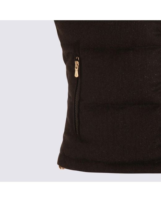 Eleventy Black Wool Down Jacket