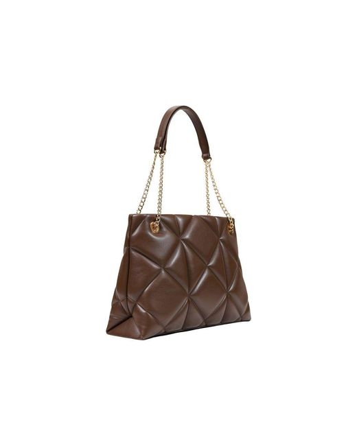 Love Moschino Brown Polyethylene Handbag Bag