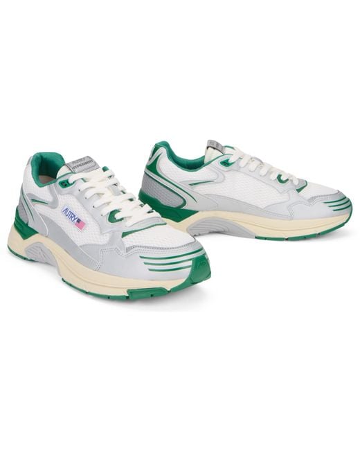Autry White Sneakers Hyperway Mirror-Amazon/Amazon Polyurethane Trainers for men