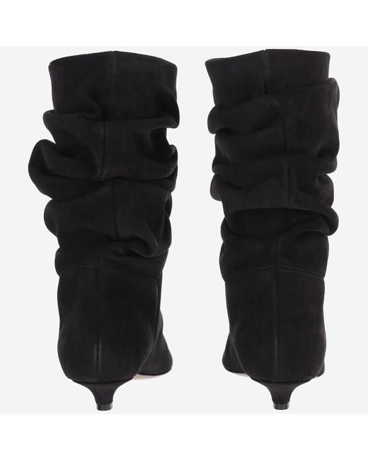AMINA MUADDI Black Boots Jamie Suede Leather