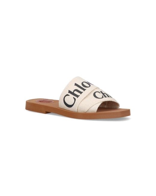 Chlo Woody Sandals in White Lyst