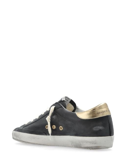 Golden Goose Deluxe Brand Black Super Star Low-Top Sneakers