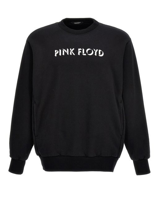 Undercover Black Cotton Sweatshirt With Iconic Band Prints for men