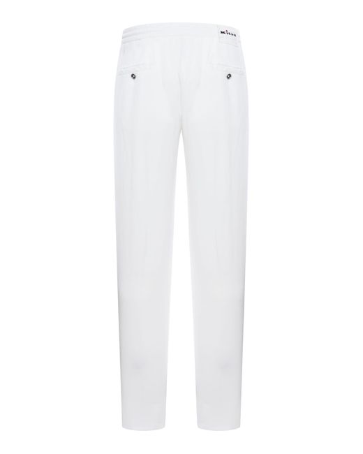 Kiton White Pants for men