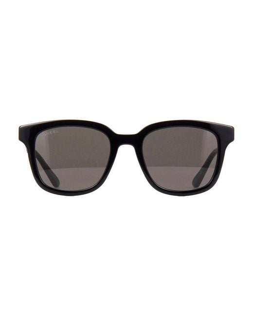 Gucci Black Sunglasses Square Full Rim, Frame And Dark Lens Gg0847Sk001 Default Title for men