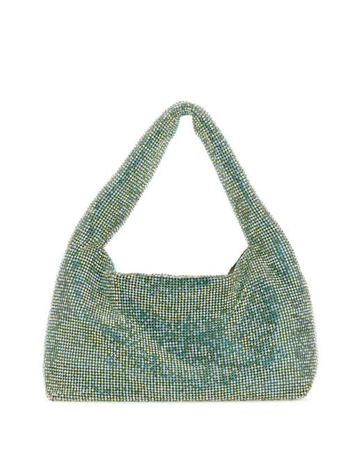 Kara Green Rhinestones Mini Handbag