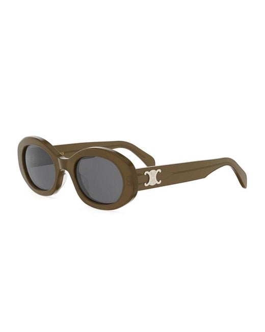 Céline Gray Triomphe Acetato Sunglasses
