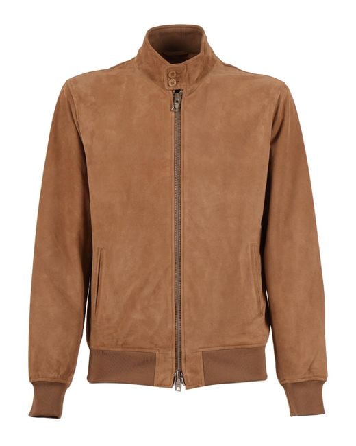Schott Nyc Brown Leather Jacket for men