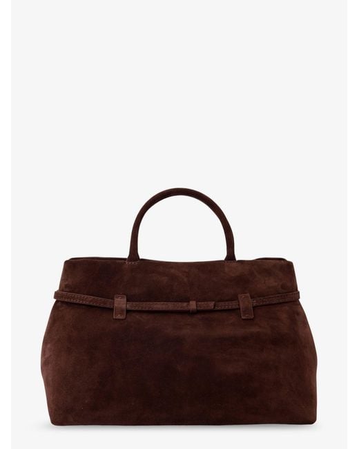 MANU Atelier Brown Handbag Le Cambon 35 Suede Handbags