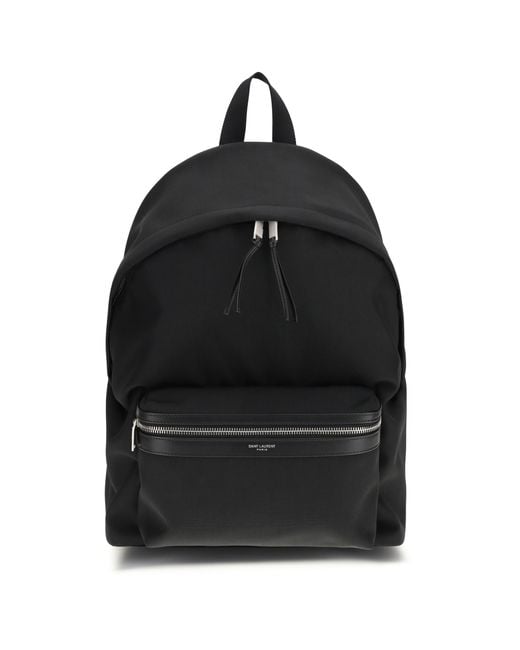 Saint Laurent Black City Backpack for men