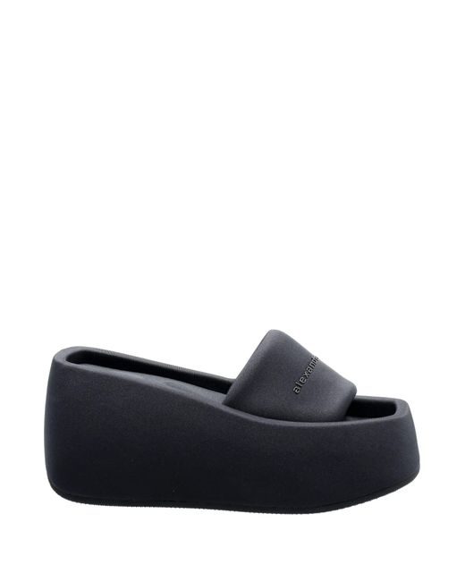 Alexander Wang Rubber Taji Platform Slide in Black - Lyst