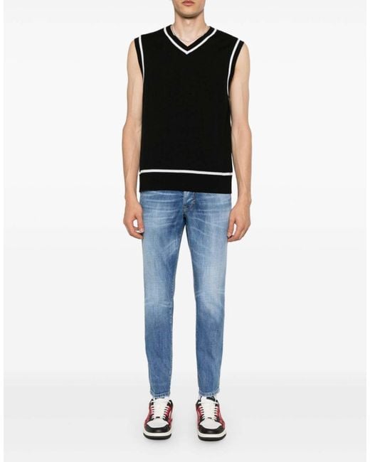 DSquared² Black Skater Slim Fit Jeans Clothing for men