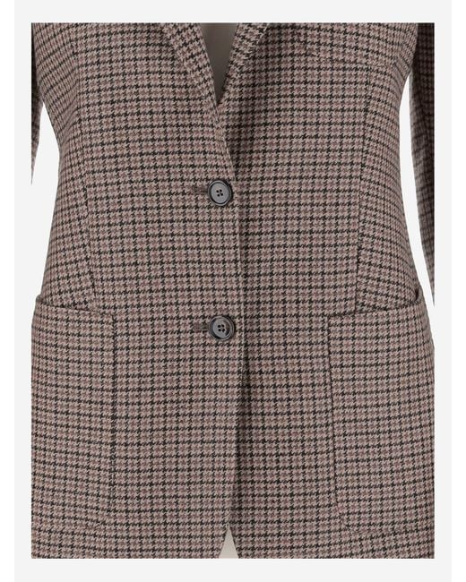 Tagliatore Brown Virgin Wool Blend Jacket