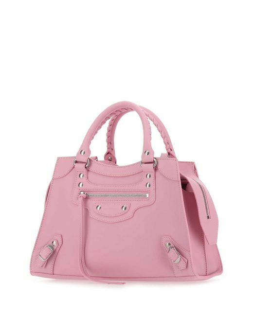 Balenciaga Pink Leather S Neo Classic Handbag
