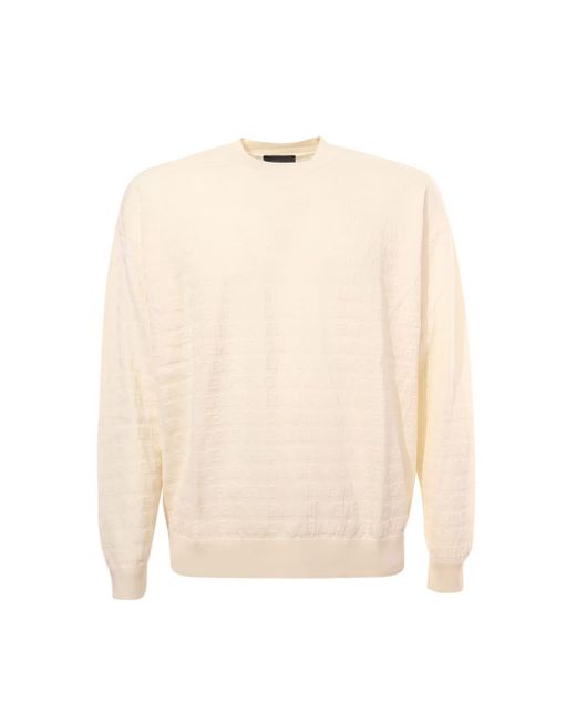 Emporio Armani White Sweater for men