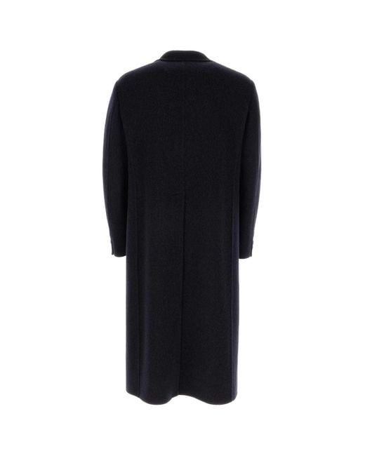 Fendi Black Wool Blend Coat for men