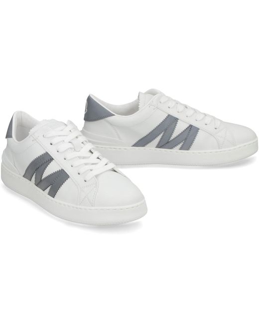 Moncler White Monaco M Low-top Sneakers