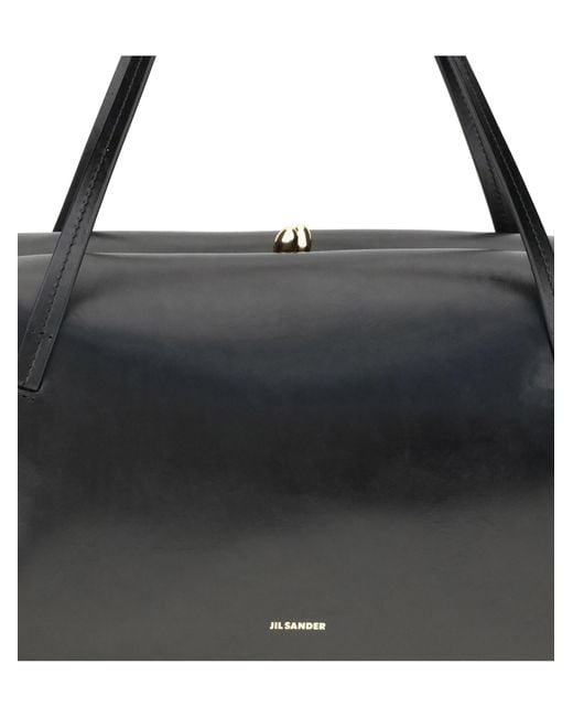 Jil Sander Black Medium Goji Pillow Shoulder Bag
