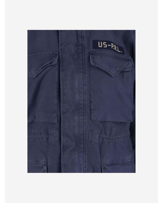 Ralph Lauren Blue Multi-Pocket Cotton Jacket