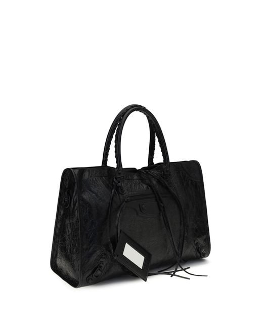 Balenciaga Black Le City Large Handbag Shoulder Bags for men