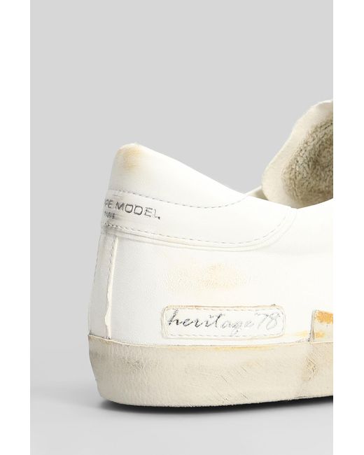Philippe Model White Prsx Low Sneakers for men